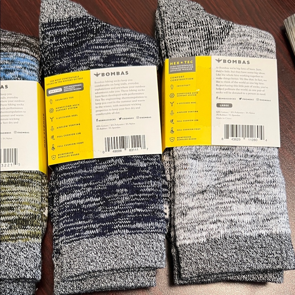 Bombas Hiking Socks - Picture 3 of 4
